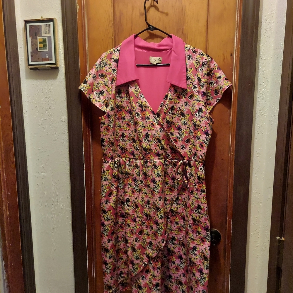 Lindy Bop Wriggle Dress In Bee Print